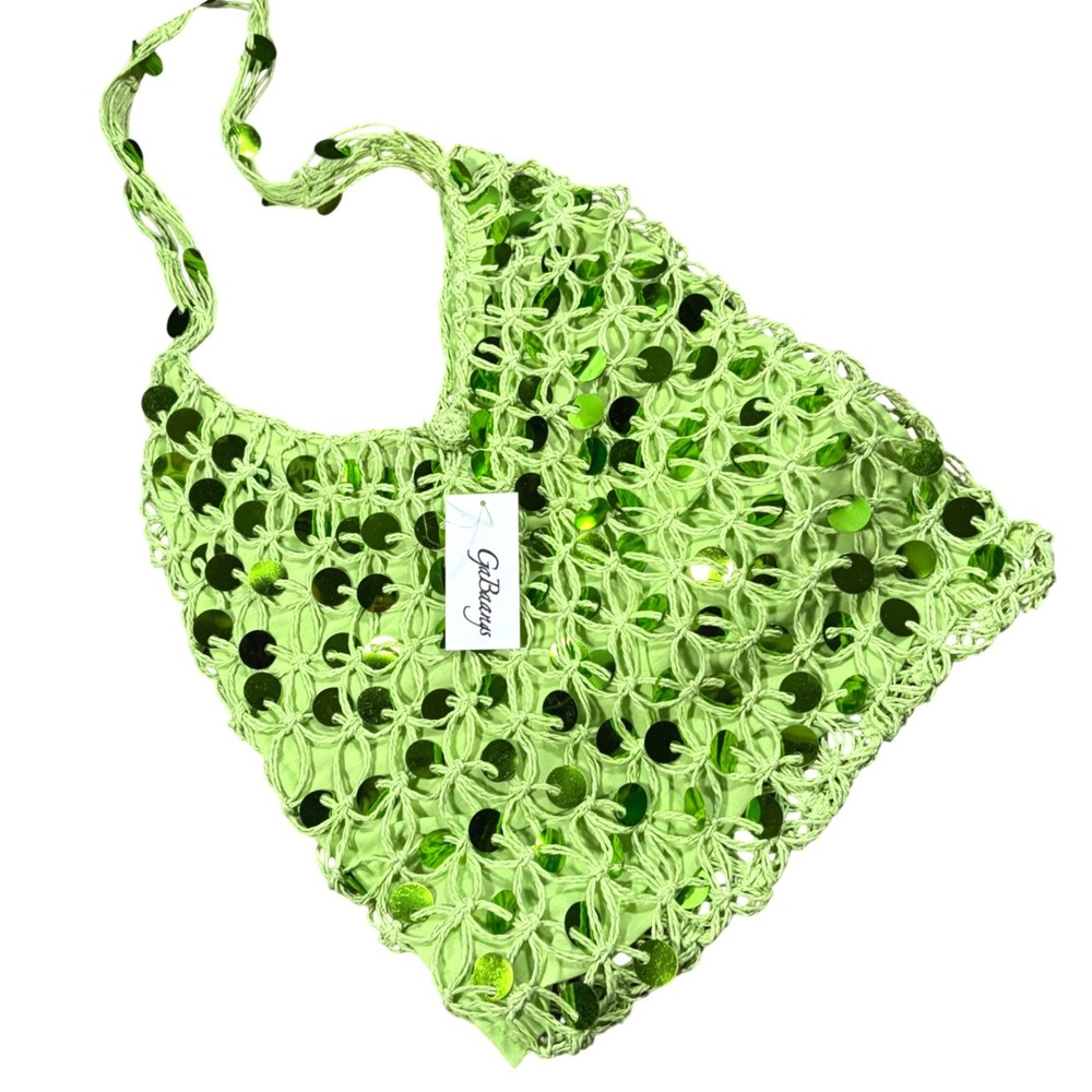 Fairy Ibiza Summer Vacation Sequin Hobo Bag NWT Festival Boho Shoulder Bag